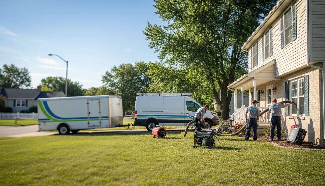 Flooded Basement Restoration And Cleanup With Repair in West Union, OH near me